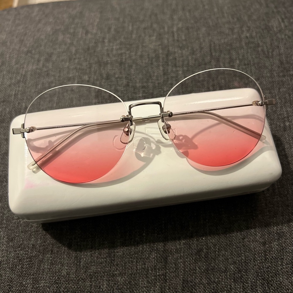 BTS SUGA - DOUBLE LOVERS PINK SUNGLASSES